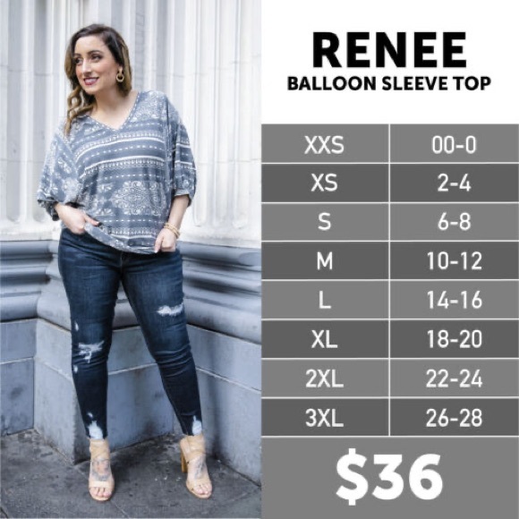 Lularoe Renee blouse - Picture 5 of 5